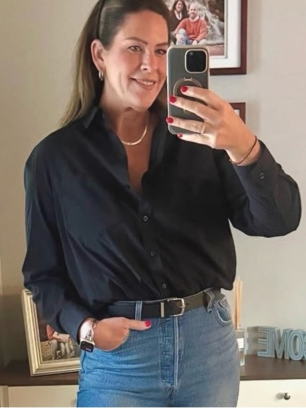Athleta Black Midday Relaxed Shirt - L